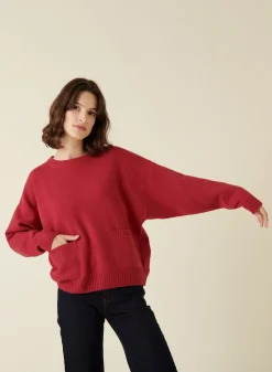 Montagut Loose-fit recycled cashmere sweater with pockets - Davina