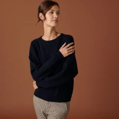 Montagut Loose-fit recycled cashmere sweater with pockets - Davina