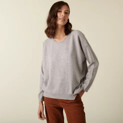 Montagut Loose-fit round-neck cashmere sweater - Acene