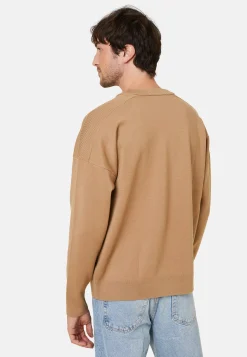 Montagut Loose-fit round-neck sweater in merino wool - Felix