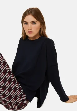 Montagut Loose-fit round-neck sweater in merino wool - Guerande