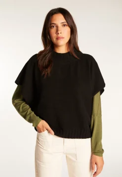 Montagut Loose-fit short-sleeved cashmere sweater - Virginia