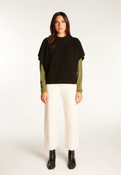 Montagut Loose-fit short-sleeved cashmere sweater - Virginia