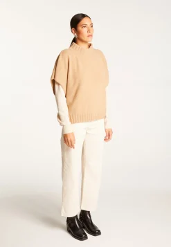 Montagut Loose-fit short-sleeved cashmere sweater - Virginia