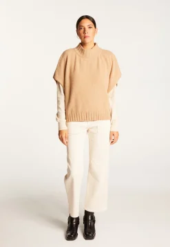 Montagut Loose-fit short-sleeved cashmere sweater - Virginia