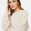 Montagut Loose-fit sweater with dots in cocoon wool - Gassia