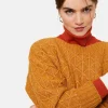 Montagut Loose-fit sweater with dots in cocoon wool - Gassia
