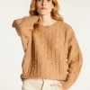 Montagut Loose-fit sweater with dots in cocoon wool - Gassia