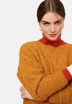 Montagut Loose-fit sweater with dots in cocoon wool - Gassia