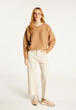 Montagut Loose-fit sweater with dots in cocoon wool - Gassia