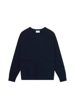 Montagut Loose-fitting cashmere and wool sweater with pockets - Davina
