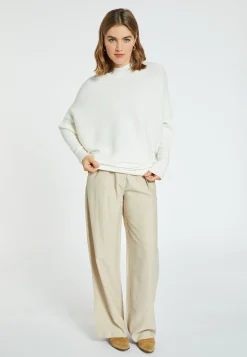 Montagut Loose-fitting high-neck wool blend sweater - Caly