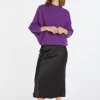 Montagut Loose-fitting high-neck wool blend sweater - Caly