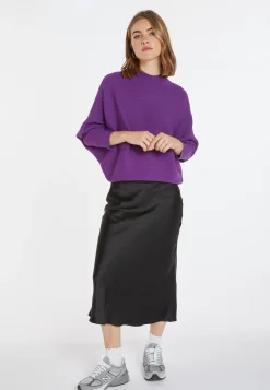Montagut Loose-fitting high-neck wool blend sweater - Caly