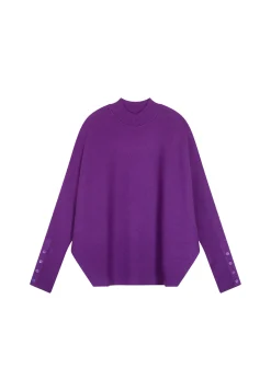Montagut Loose-fitting high-neck wool blend sweater - Caly