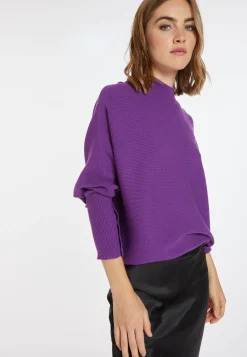 Montagut Loose-fitting high-neck wool blend sweater - Caly