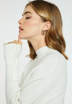 Montagut Loose-fitting high-neck wool blend sweater - Caly
