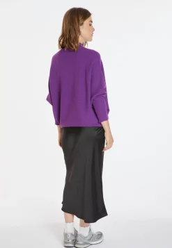 Montagut Loose-fitting high-neck wool blend sweater - Caly
