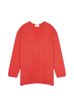 Montagut Loose-fitting merino wool sweater with pockets - Albertine
