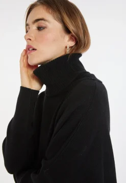 Montagut Loose-fitting turtleneck sweater in wool and cashmere - Clara