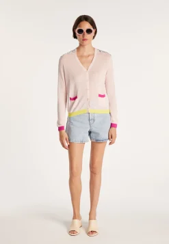 Montagut Maison x Maison Martin Morel silk and cotton cardigan - JEU