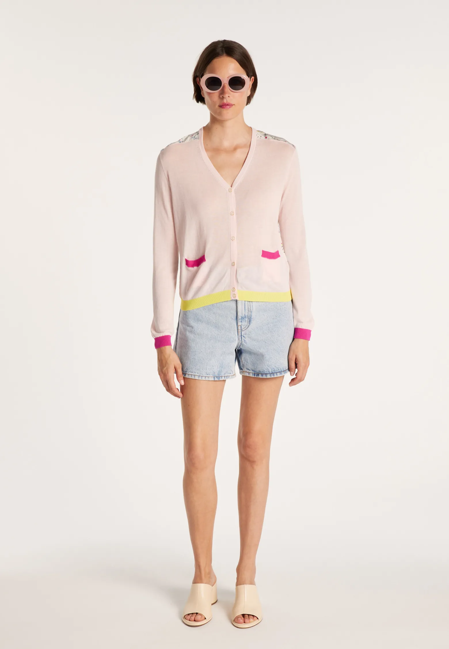 Montagut Maison x Maison Martin Morel silk and cotton cardigan - JEU
