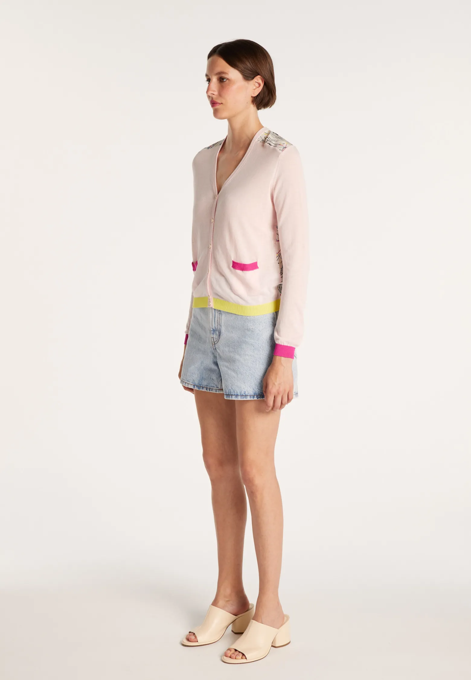 Montagut Maison x Maison Martin Morel silk and cotton cardigan - JEU
