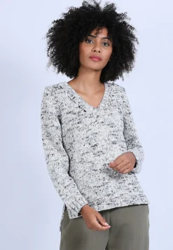 Montagut Marled V-neck jumper - Promesse