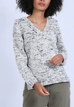Montagut Marled V-neck jumper - Promesse