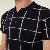 Montagut Men's Polo Shirt Fil Lumière - Marin