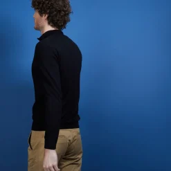 Montagut Men's zip-up merino wool cardigan - Estian