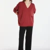 Montagut Merino wool bat-sleeve sweater - Boxe