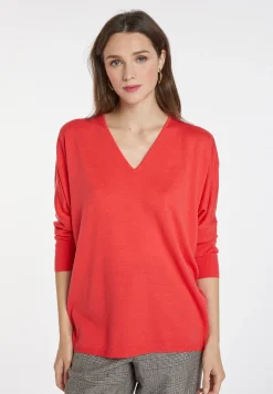 Montagut Merino wool bat-sleeve sweater - Boxe