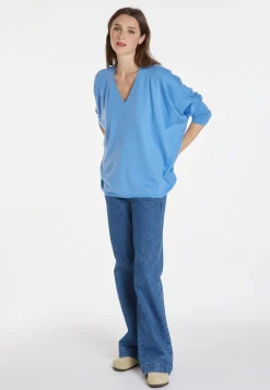 Montagut Merino wool bat-sleeve sweater - Boxe