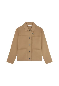 Montagut Merino wool jacket with buttons and pockets - Coline