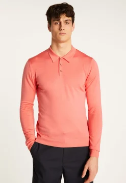 Montagut Merino wool long sleeve polo shirt - Eni