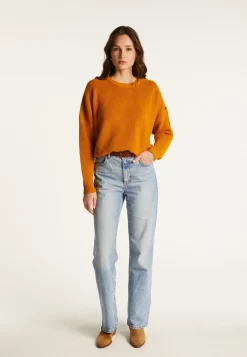 Montagut Merino wool round neck buttoned shoulder sweater - Gao