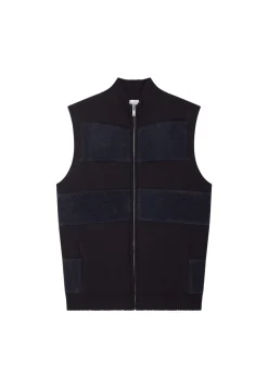 Montagut Merino wool sleeveless jacket - Teddy