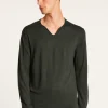 Montagut Merino wool sweater with Tunisian collar with logo - Etan