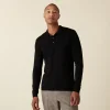 Montagut Merino wool sweater with polo collar with logo - Eni