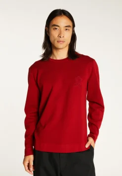 Montagut Merino wool sweater with logo - Santi