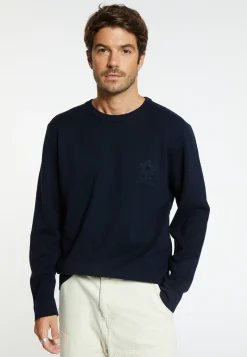 Montagut Merino wool sweater with logo - Santi