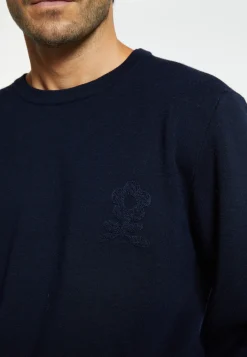 Montagut Merino wool sweater with logo - Santi