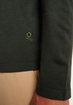Montagut Merino wool sweater with Tunisian collar with logo - Etan