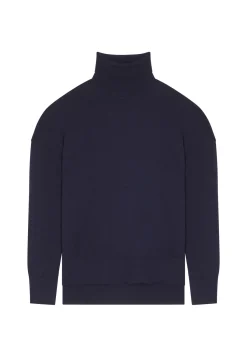 Montagut Merino wool turtleneck sweater with slits - Amy