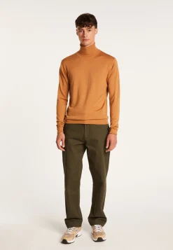 Montagut Merino wool turtleneck sweater with logo - Enzo