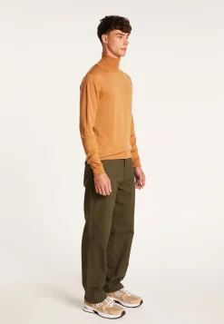 Montagut Merino wool turtleneck sweater with logo - Enzo