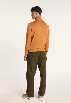 Montagut Merino wool turtleneck sweater with logo - Enzo