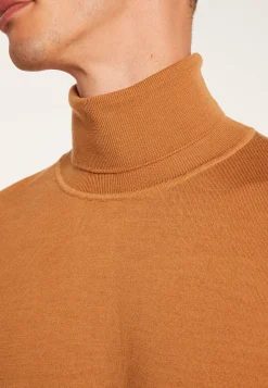 Montagut Merino wool turtleneck sweater with logo - Enzo