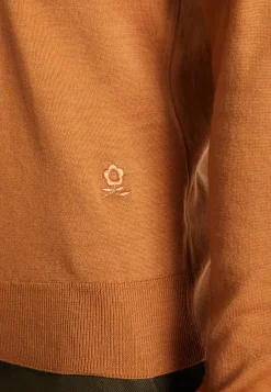 Montagut Merino wool turtleneck sweater with logo - Enzo